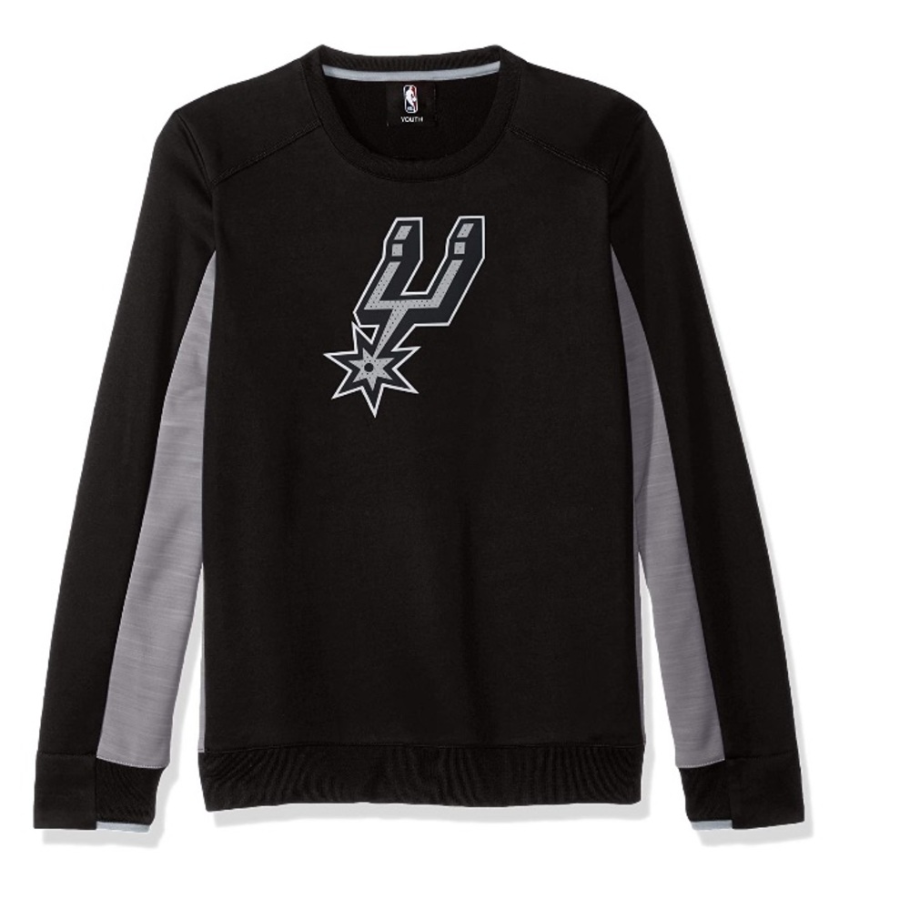 NEW NBA BOYS YOUTH SAN ANTONIO SPURS PULLOVER